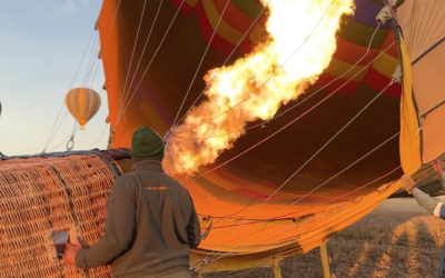 Hot Air Balloon over Tanzania